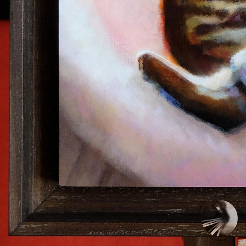 Sisters - Framed Oil Painting - Sold