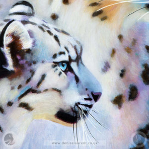 Mother And Cub - Snow Leopard Art Print