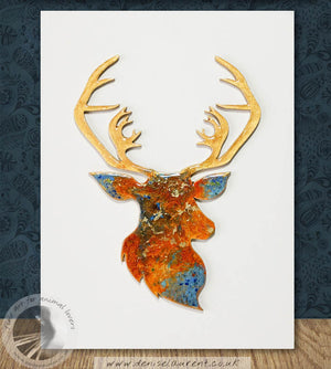 Stag's Head - Resin Painting