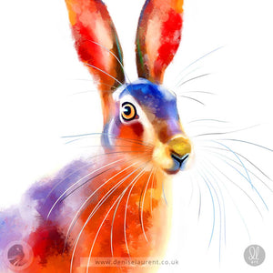 Sunlit Hare - Hare Art Print