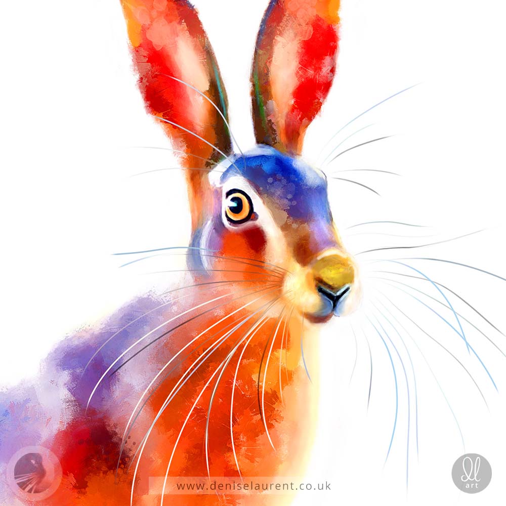 Sunlit Hare - Hare Art Print