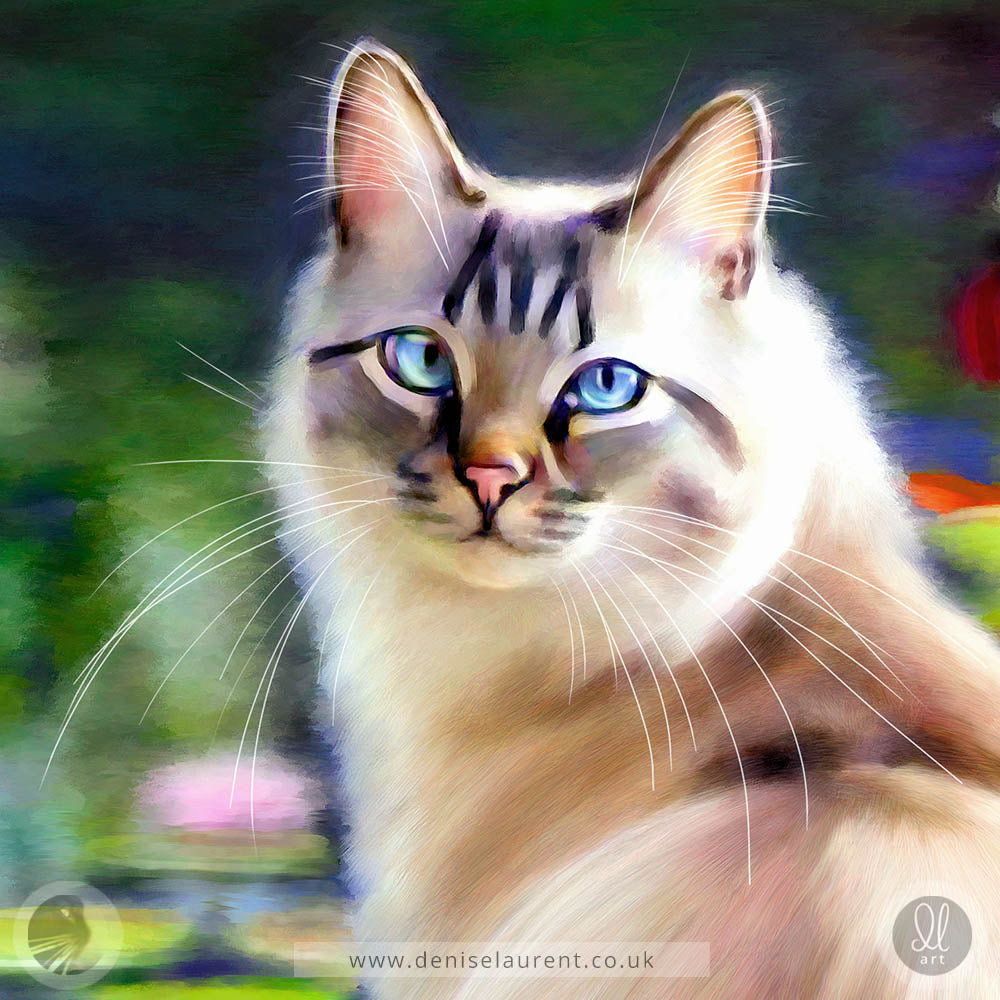 The Fishpond - Cat Art Print
