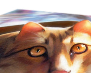 Doing The Washing Up - Bengal Cat Eco Canvas