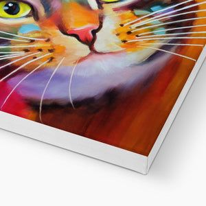 Here's Looking At You Kid! Tabby Cat Eco Canvas