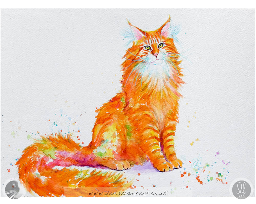 Big Red Boy - 16x12" Watercolour Painting