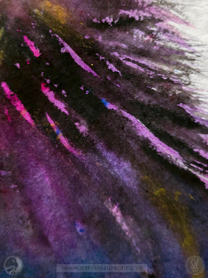 Flash - 23x16 inch black cat watercolour