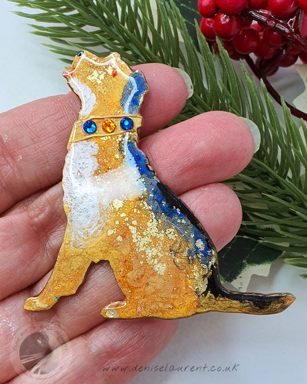 Border Terrier Dog Brooch No 11