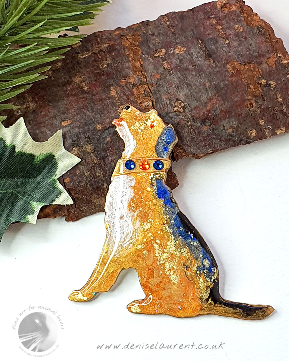 Border Terrier Dog Brooch No 11