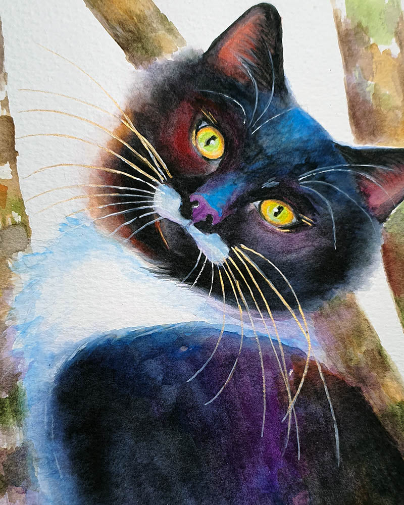 Watercolour Portrait Of Bowie