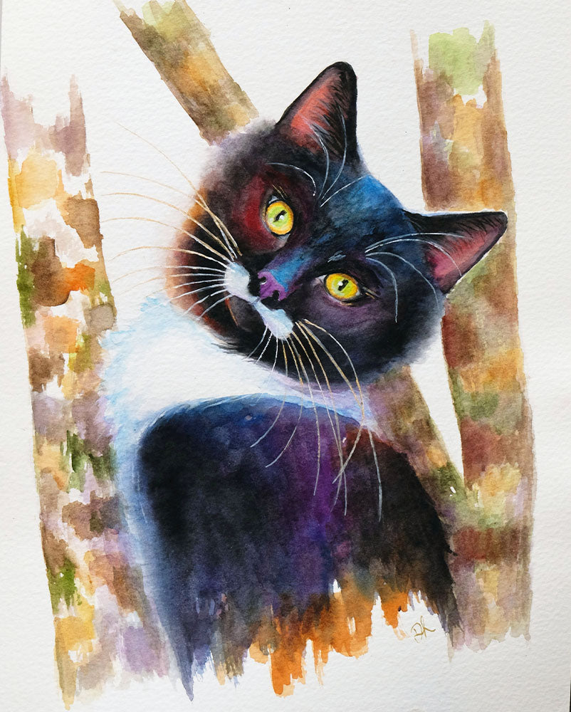 Watercolour Portrait Of Bowie