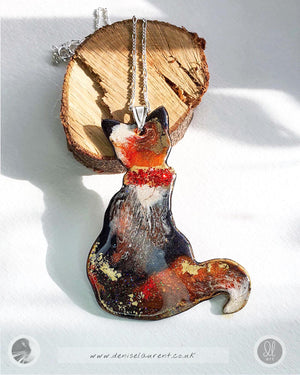 Cat necklace No 1 2-In-1 Reversible