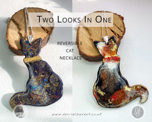 Cat necklace No 1 2-In-1 Reversible