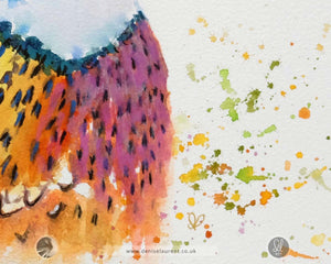 Dawn Visitor - Pheasant In Watercolour