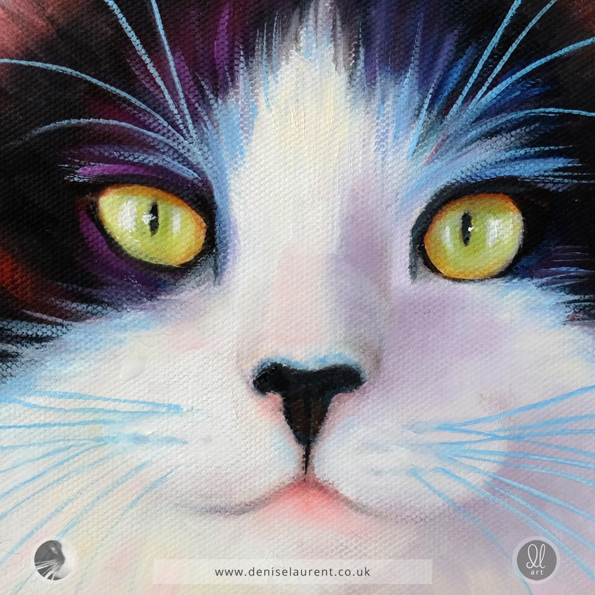 Toots - 8x8" Cat Painting