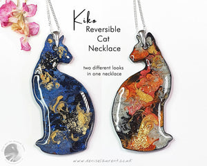 Commission A Reversible Siamese Cat Pendant