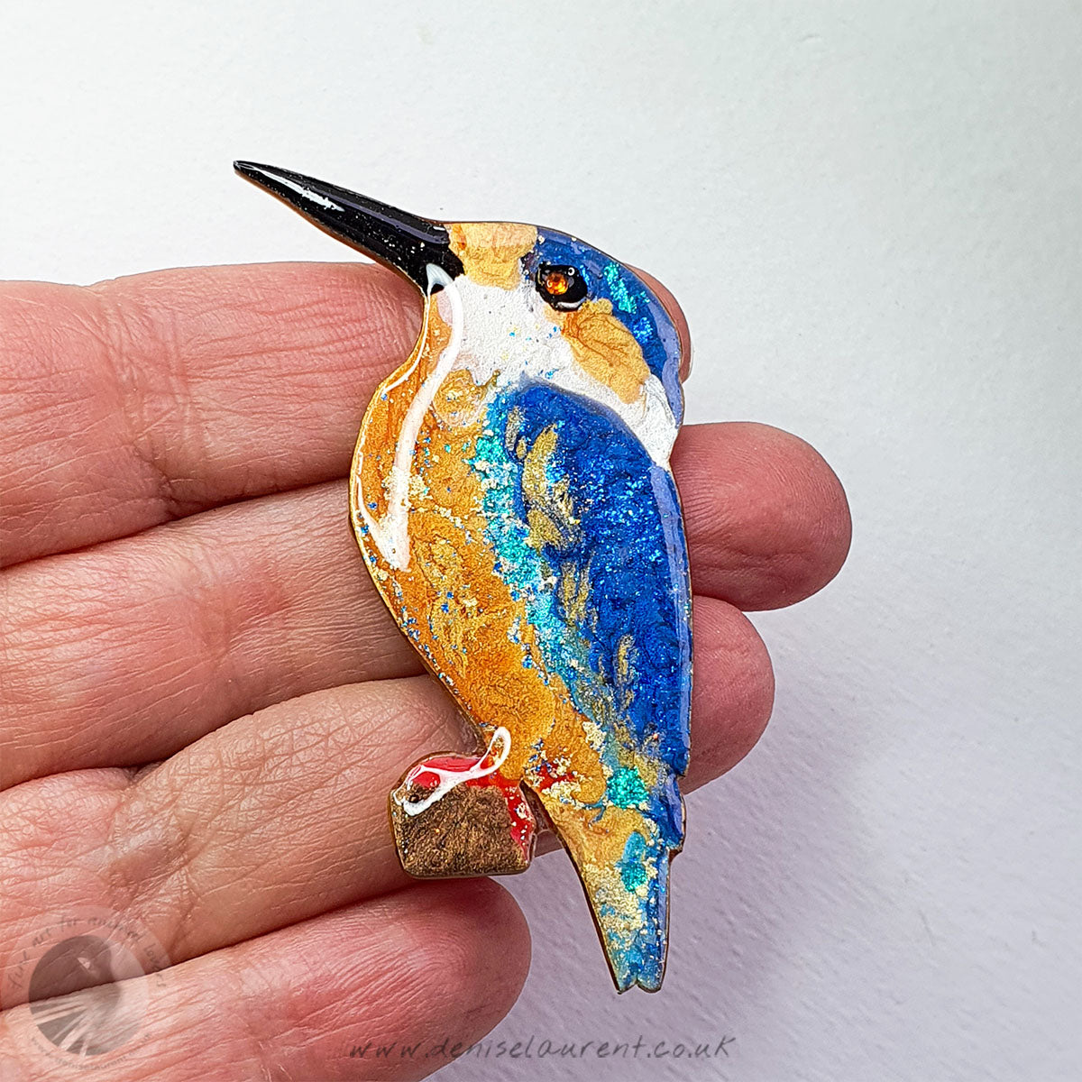 Kingfisher Brooch
