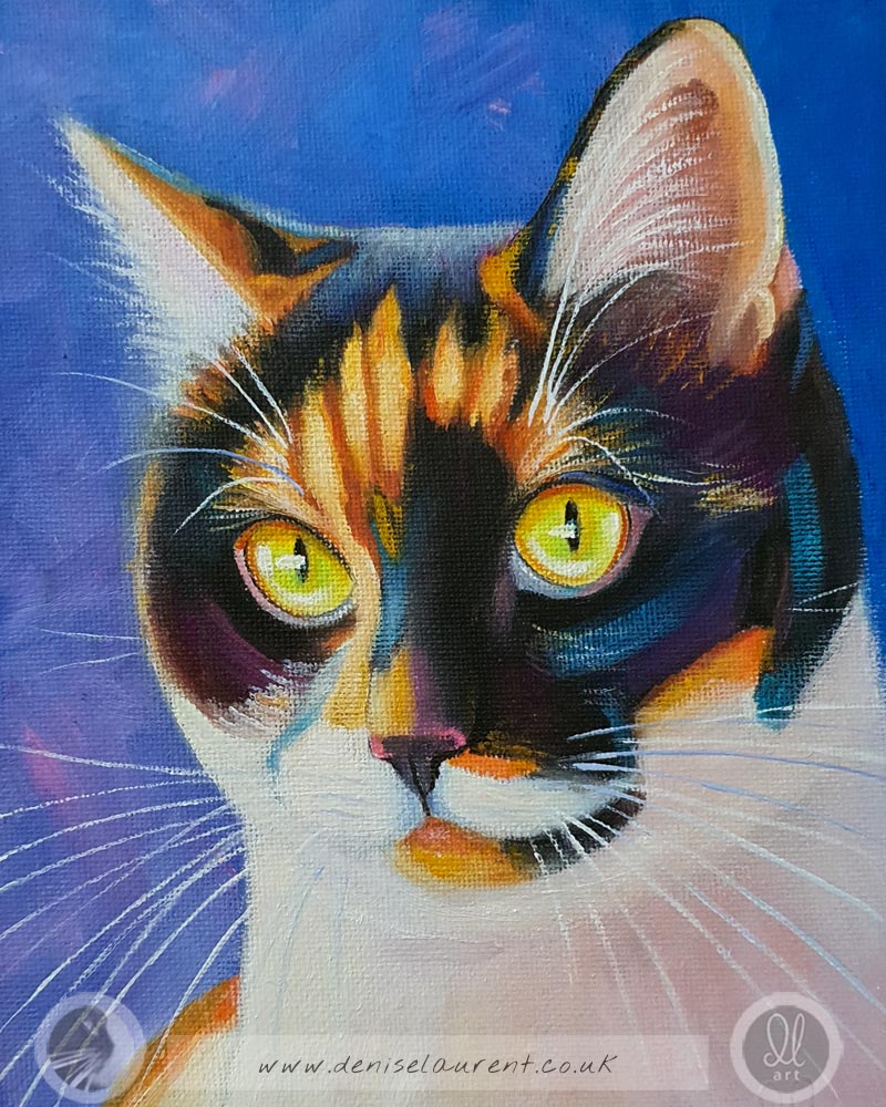 Lexi - 6x8" Cat Painting