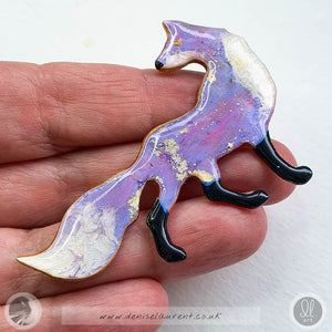 Look Back Fox Brooch No 15