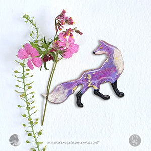 Look Back Fox Brooch No 15