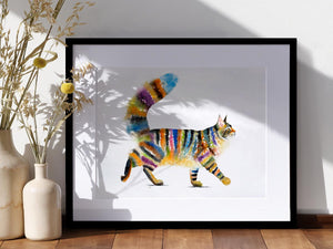Miss Stripes - Tabby Cat Print