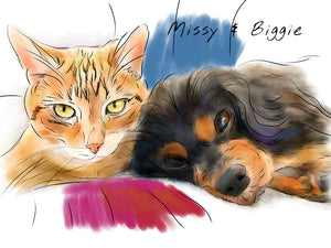 Portrait Of Missy and Biggie