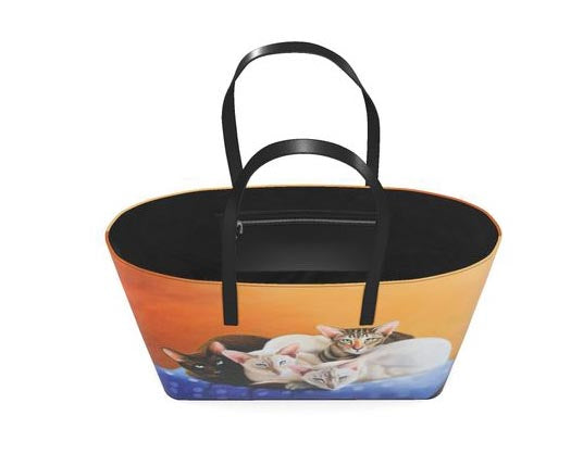 Custom Leather Tote Bag