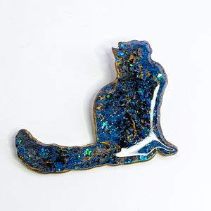 Longhaired Cat Brooch - Poppy 48