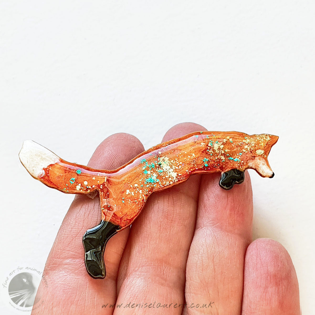 Pouncing Fox Brooch No 11