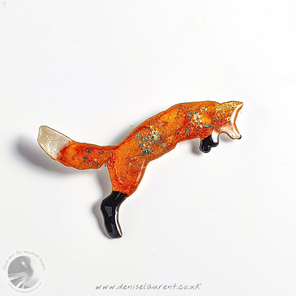 Pouncing Fox Brooch No 11