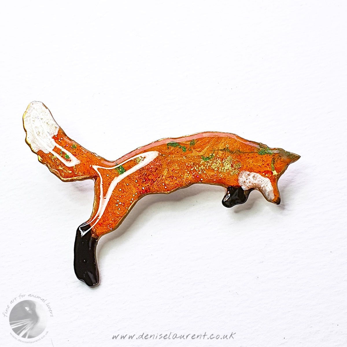 Pouncing Fox Brooch No 12