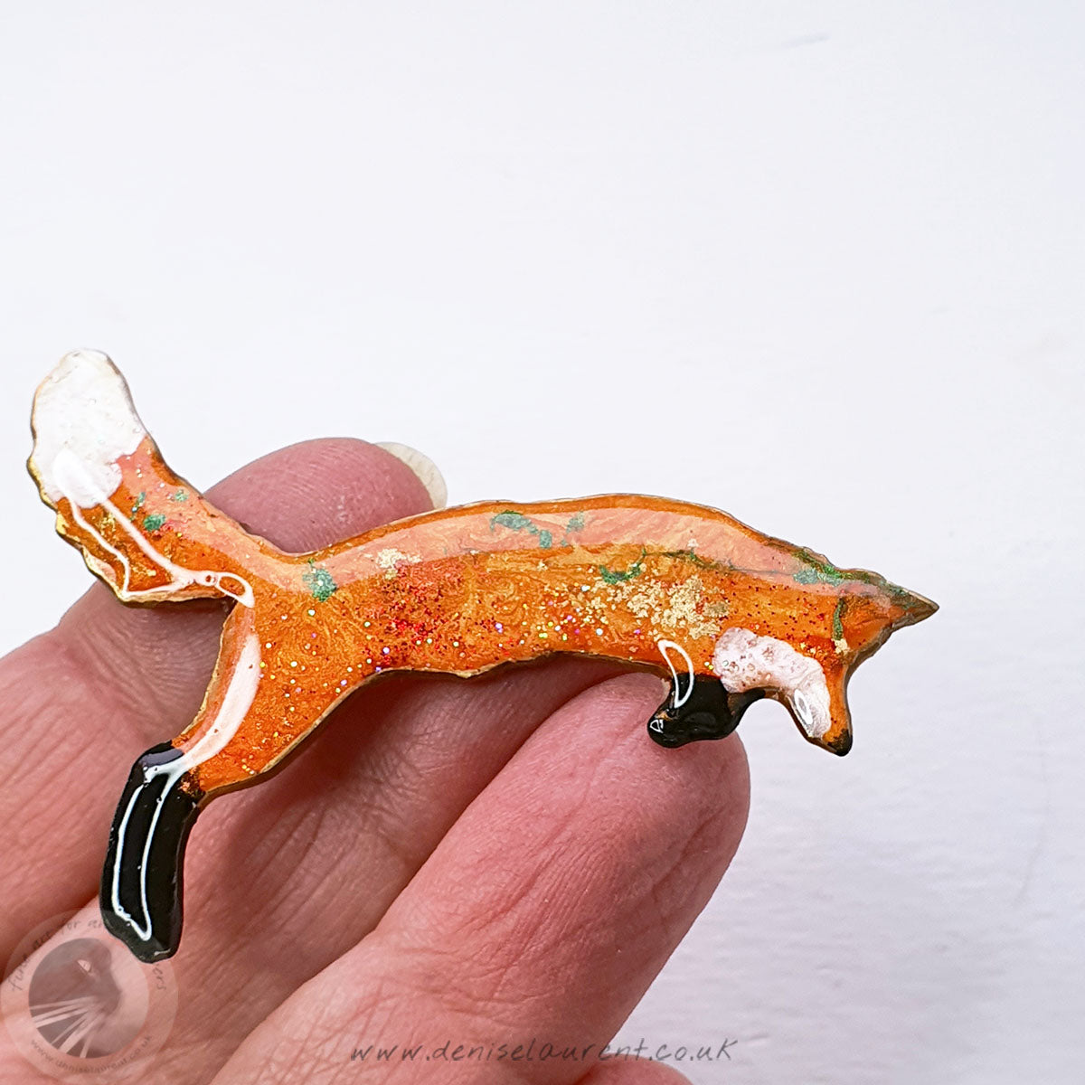Pouncing Fox Brooch No 12