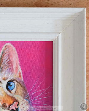 Pretty In Pink - 8x10" Siamese Cat Painting