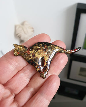 Running Cat Brooch No 10