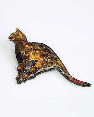 Running Cat Brooch No 10