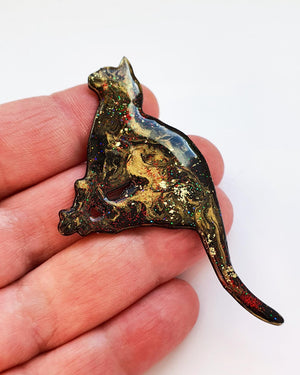 Running Cat Brooch No 10