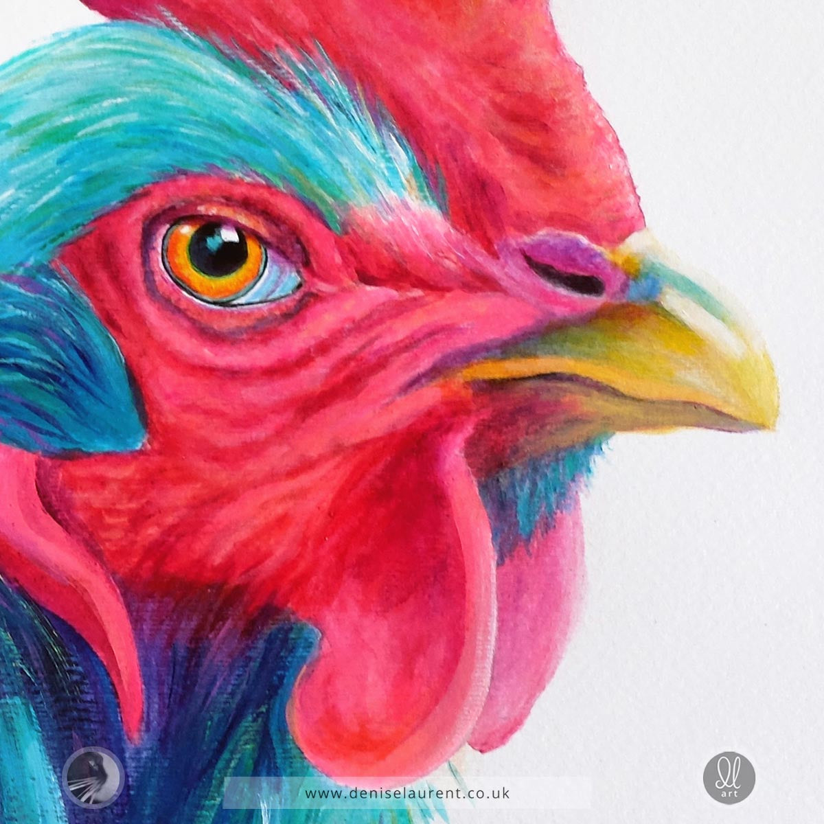 Sargent Peck - 16x16" Acrylic Painting