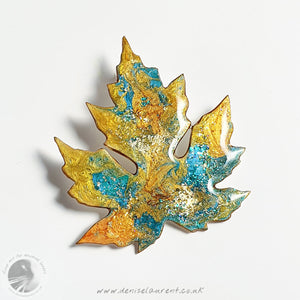 Silver Maple Leaf Brooch No 24