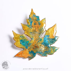 Silver Maple Leaf Brooch No 24