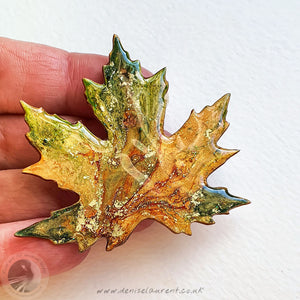 Silver Maple Leaf Brooch No 25