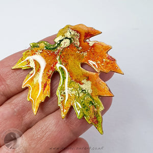 Silver Maple Leaf Brooch No 26