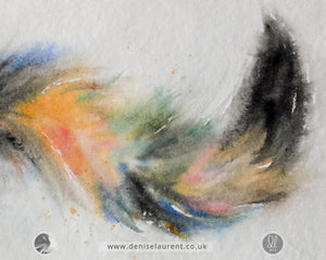 Splish Splash - 23x16 inch tabby cat watercolour