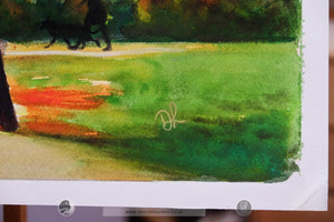 Autumn In Tavistock Square  -18x12" Landscape Painting