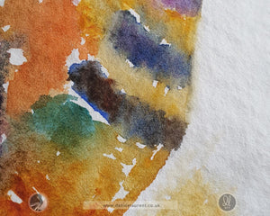 The Zoomies - 16x12 Tabby Cat Watercolour Painting