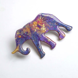 Walking Elephant Brooch No 3