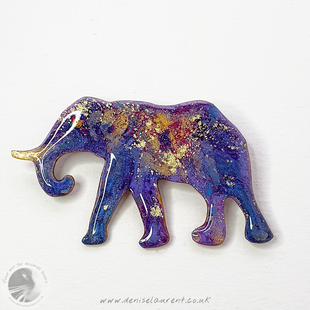 Walking Elephant Brooch No 3