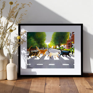 Abbey Road Cats - Fine Art Print