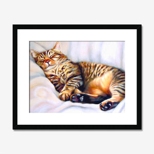 After The Hunt - Tabby Cat Print