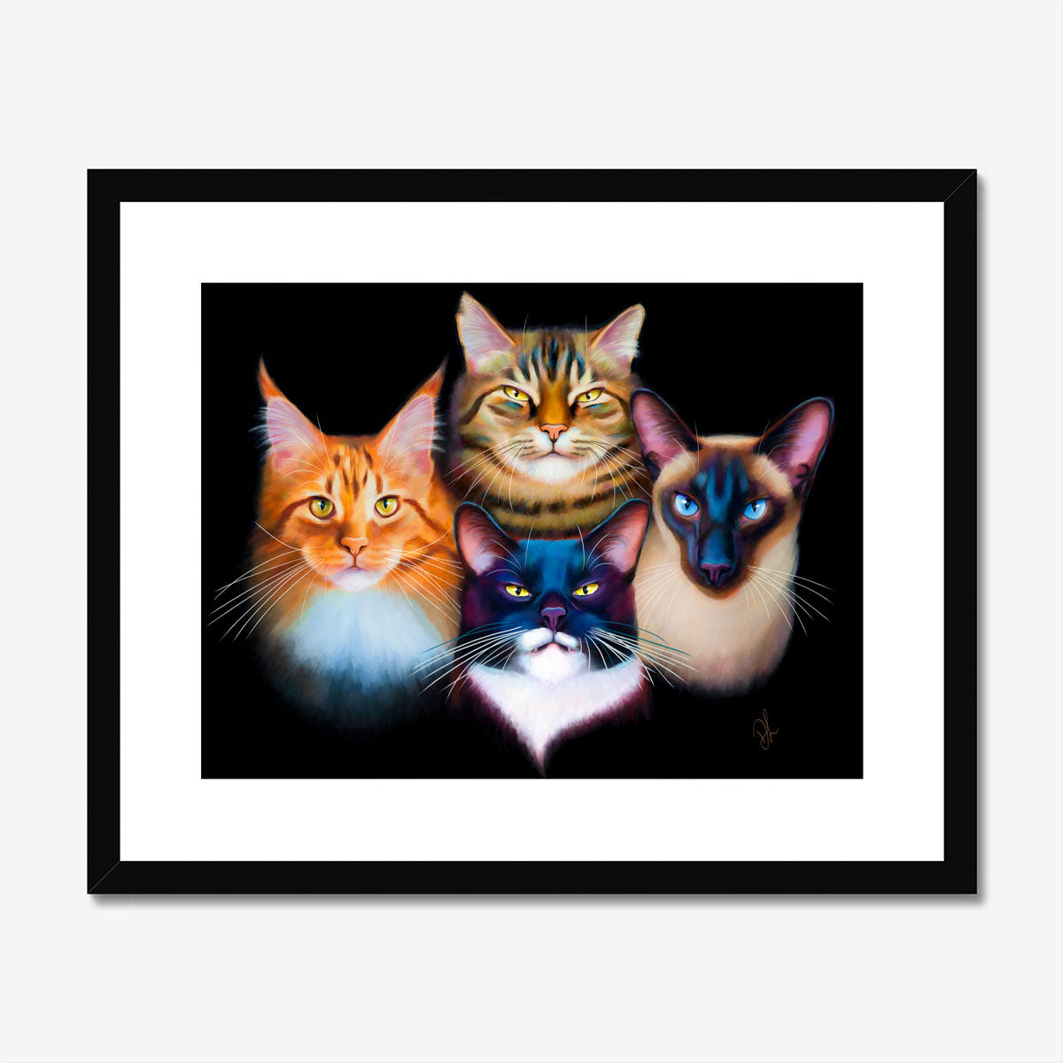 Bohemian Catsody - Cat Print - Denise Laurent Art