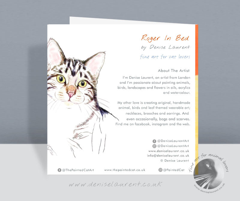 Roger - Tabby Cat Card