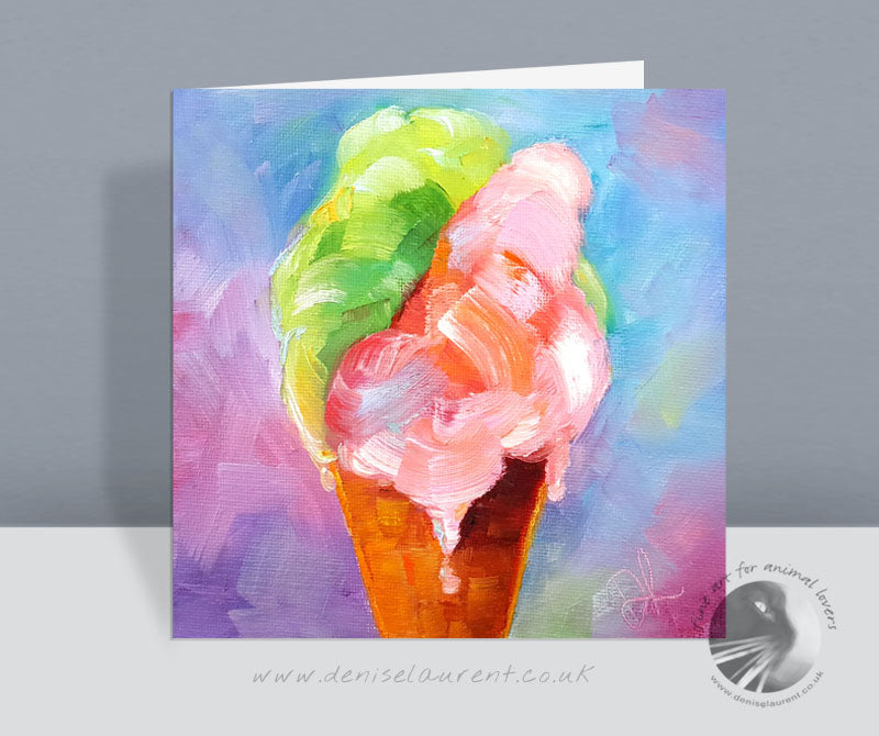 Ice Cream - Greetings Card